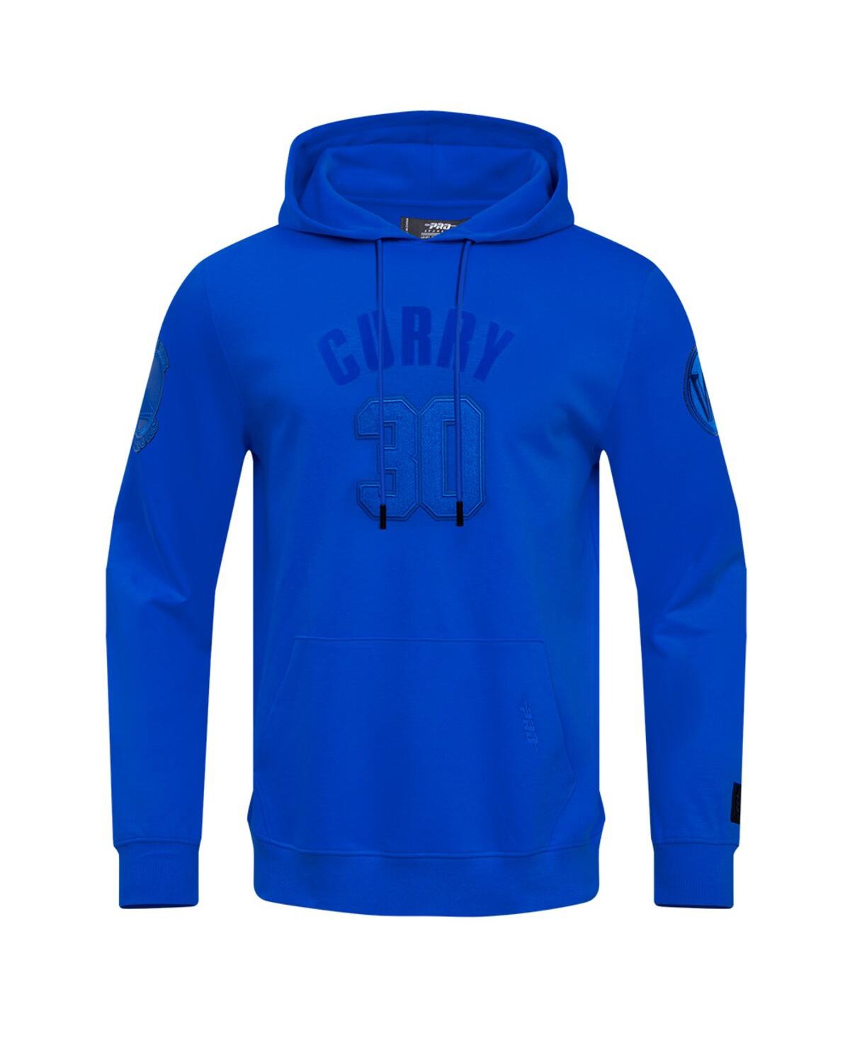 Pro Standard Men's Stephen Curry Royal Golden State Warriors Triple Tonal Player Pullover Hoodie In Royal