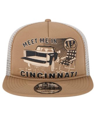 Men's Tan Cincinnati Bengals Meet Me 9FIFTY Snapback Hat