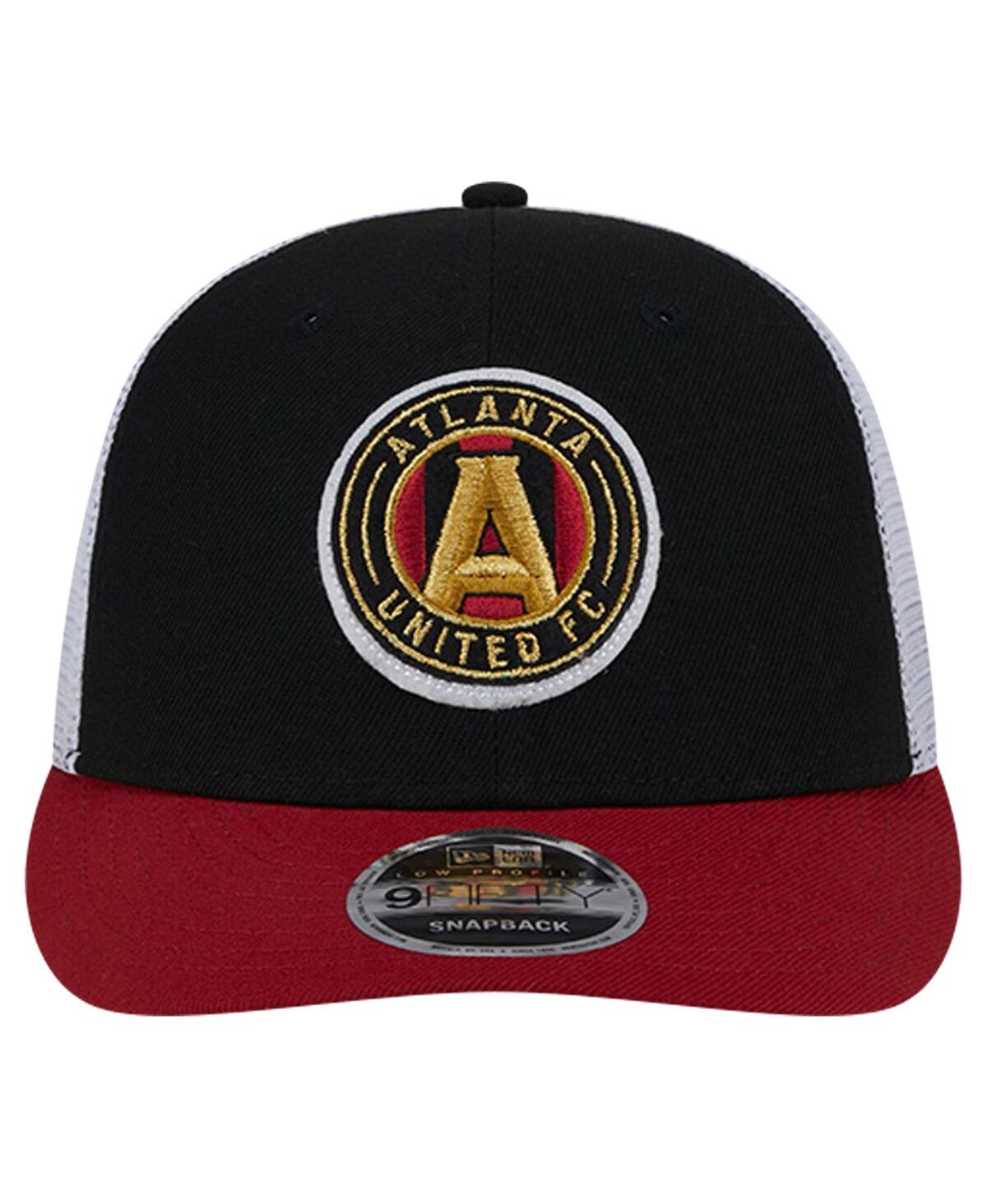 NEW ERA MEN'S BLACK ATLANTA UNITED FC THROWBACK TRUCKER LOW PROFILE 9FIFTY SNAPBACK HAT 