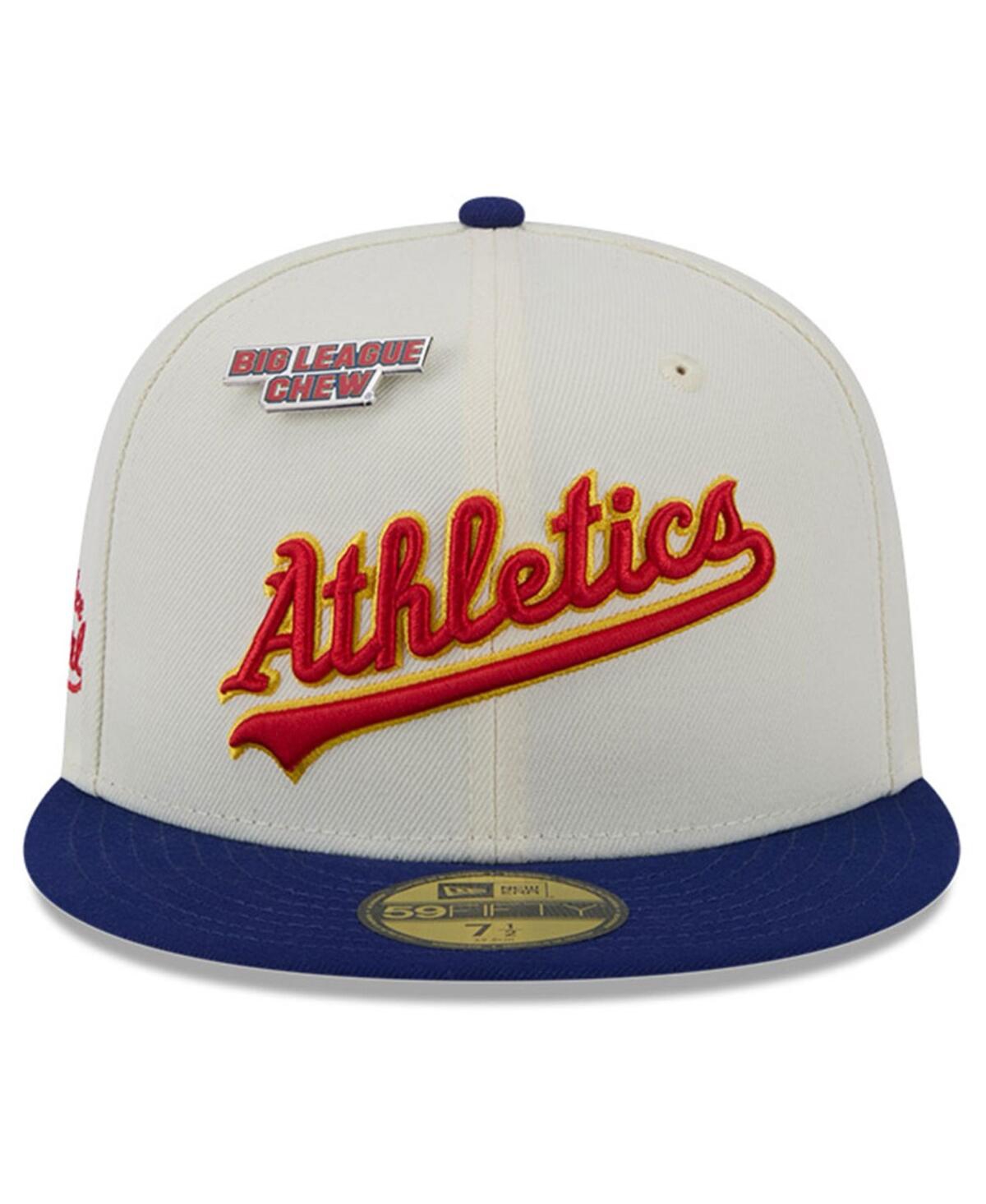 New Era Men's White Oakland Athletics Big League Chew Original 59fifty Fitted Hat In White
