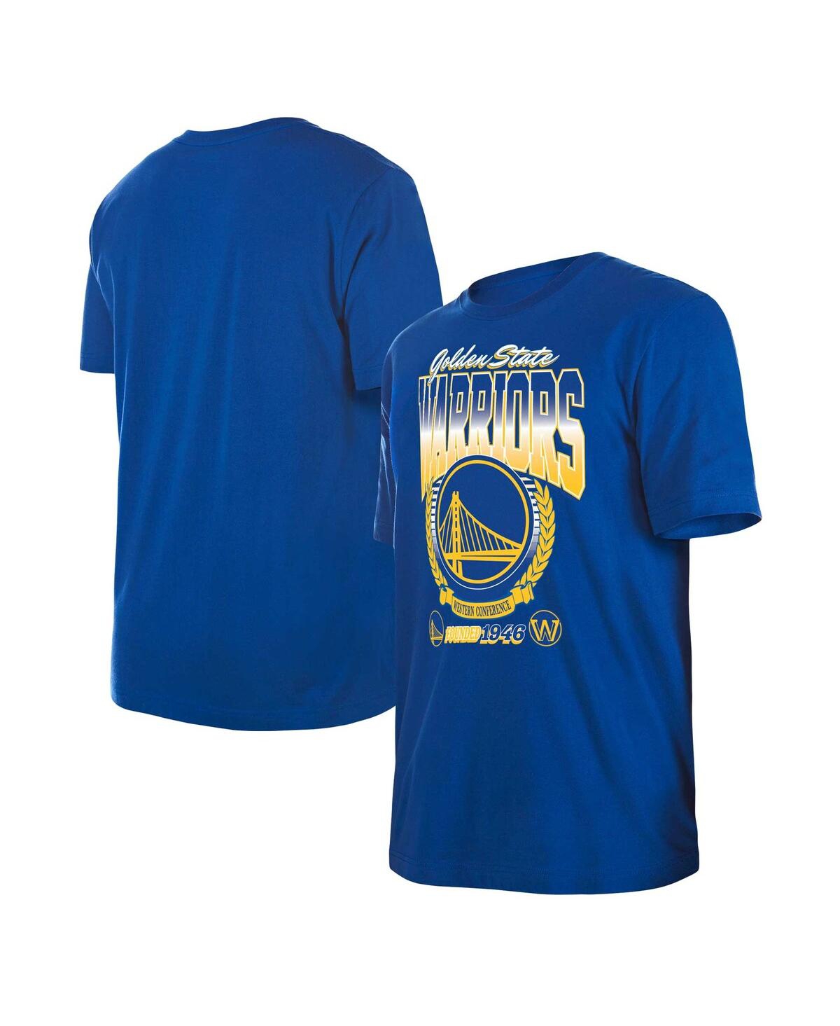 NEW ERA MEN'S AND WOMEN'S ROYAL GOLDEN STATE WARRIORS SUMMER CLASSICS T-SHIRT 