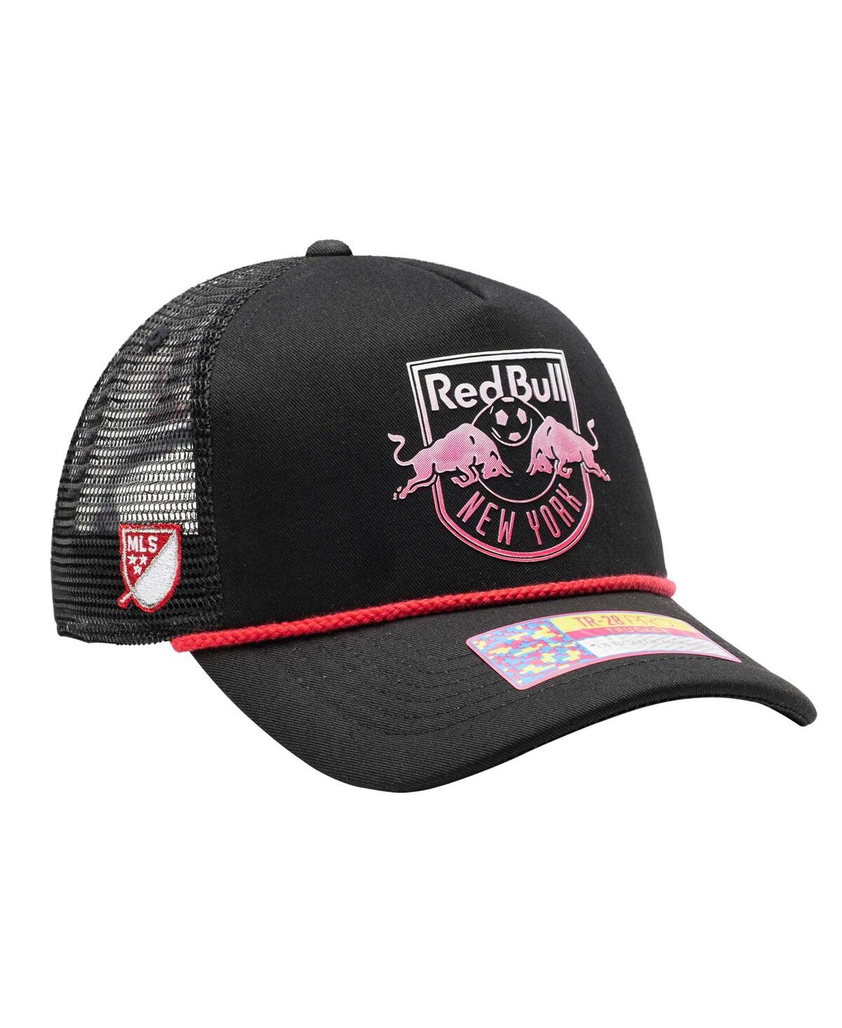 Fan Ink Men's Black New York Red Bulls Atmosphere Trucker Adjustable Hat