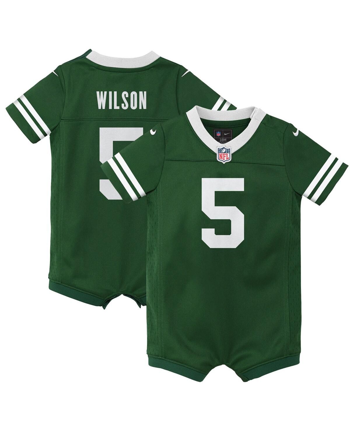 Комбинезон для новорожденных Garrett Wilson Legacy Green New York Jets Игровой трикотаж