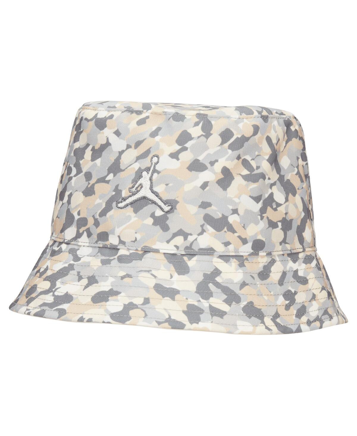 Men's and Women's Khaki Allover Print Reversible Bucket Hat - Khaki