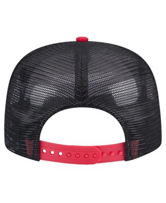 Men's Black Chicago Cubs Throwback Meshback Golfer Hat