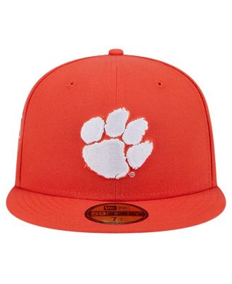 Men's Orange Clemson Tigers Throwback 59FIFTY Fitted Hat