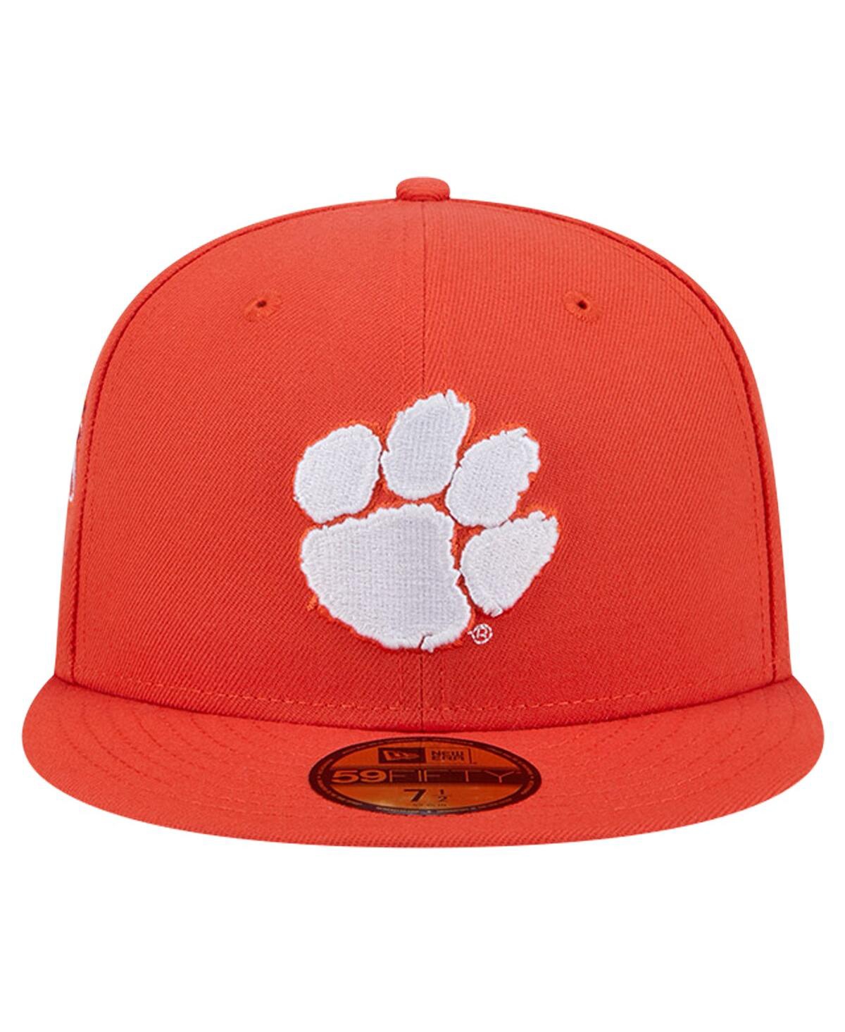 Shop New Era Men's Orange Clemson Tigers Throwback 59fifty Fitted Hat