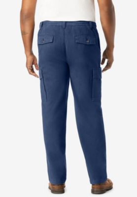 Big & Tall by KingSize Renegade Side-Elastic Waist Cargo Pants