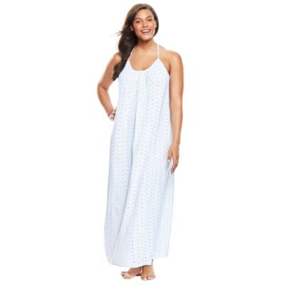 Women's Dreams and Co. Breezy Eyelet Knit Long Nightgown