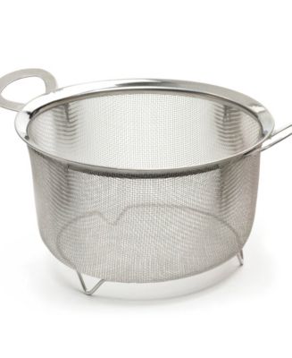 RSVP International Endurance Stainless Steel 3 Quart Wide Rim Mesh Colander Basket - Macy's