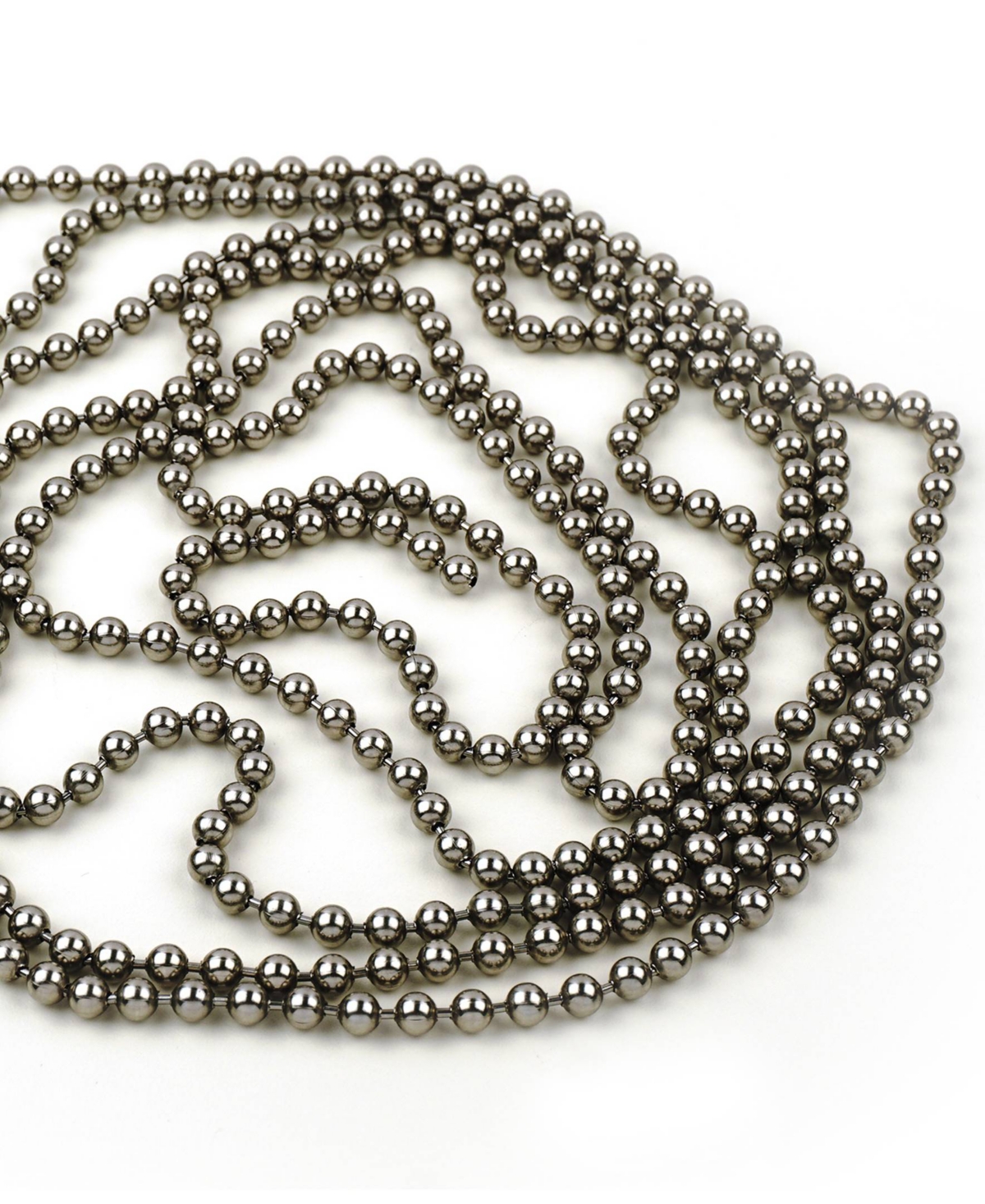 Rsvp International Endurance 18/8 Stainless Steel 10' Length Beaded Pie Chain In Silver