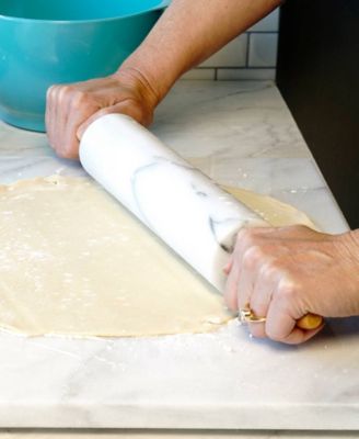 White Marble 18.5" Rolling Pin
