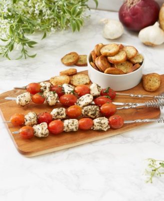 Endurance Stainless Steel 4 Piece 14" Spring Skewer Set