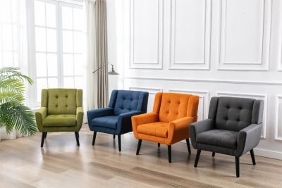 Modern Velvet Ergonomic Accent Chair