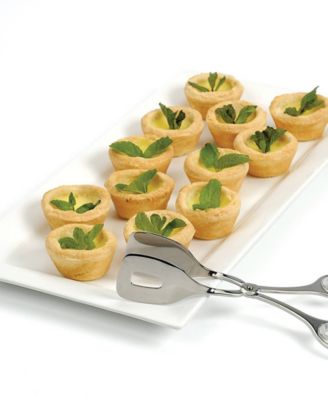 Endurance Stainless Steel 8" Small Serving Tongs