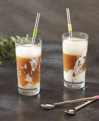 Endurance Stainless Steel 4 Piece 8.5" Spoon Straw Set