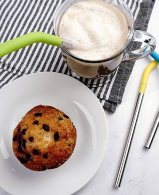 Endurance Stainless Steel 5 Piece 9" Silicone Tip Straw and Brush Set