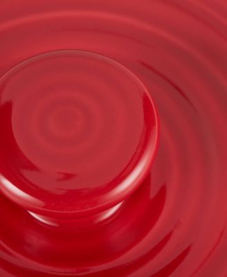 8.5" D Stoneware Red Tortilla Warmer