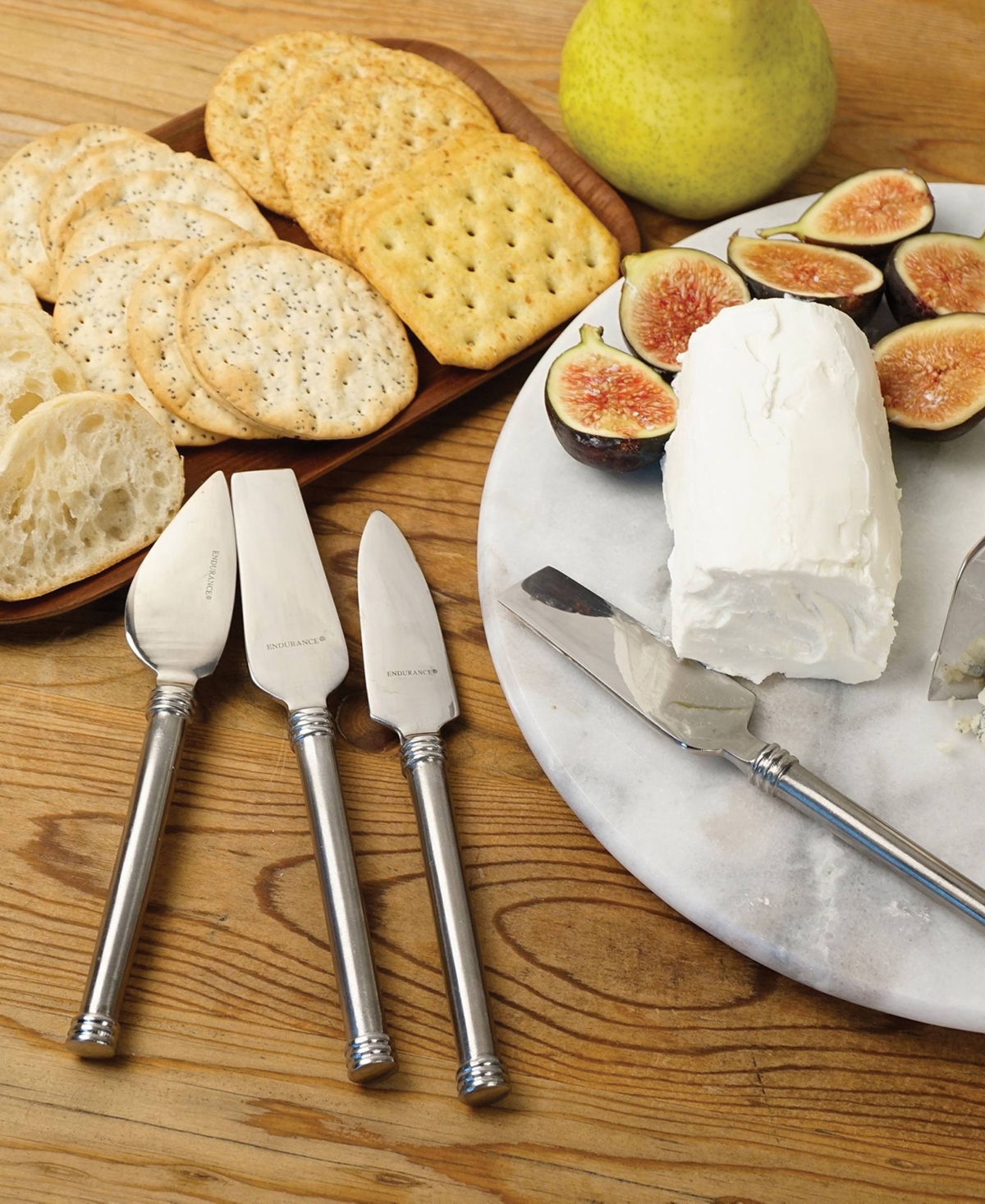 Shop Rsvp International Endurance Stainless Steel 5 Piece 6" Cheese Knife Set In Gray