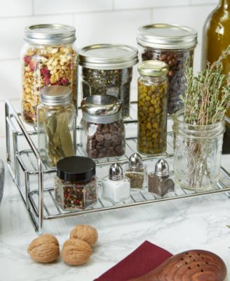 Stainless Steel 11" x 8.5" x 4" 3 Tier Spice/Can Rack