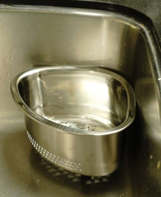 Endurance Pierced Stainless Steel 9"x7"x5" In-Sink Corner Basket