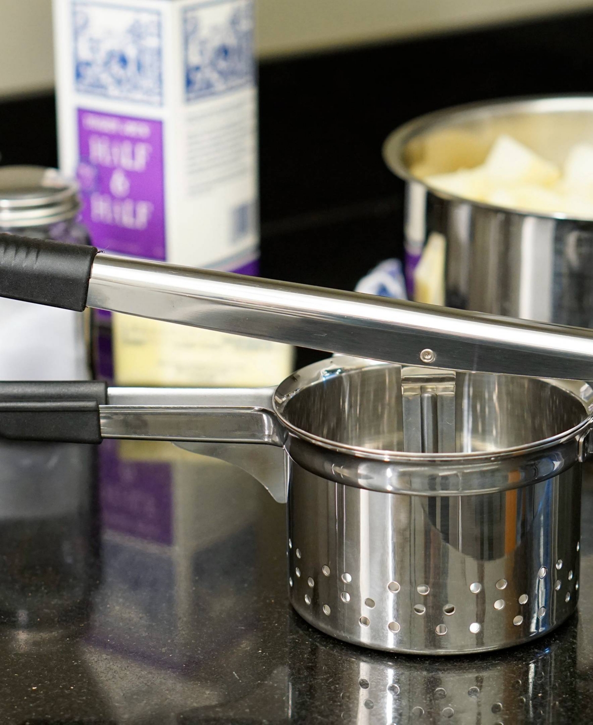 Shop Rsvp International Endurance 18/0 Stainless Steel And Santoprene 14x5x6" Jumbo Potato Ricer In Gray