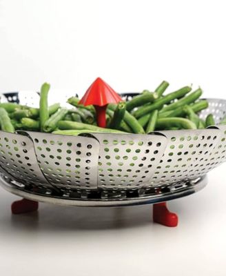 Endurance Stainless Steel Silicone 9" Umbrella Steam Basket