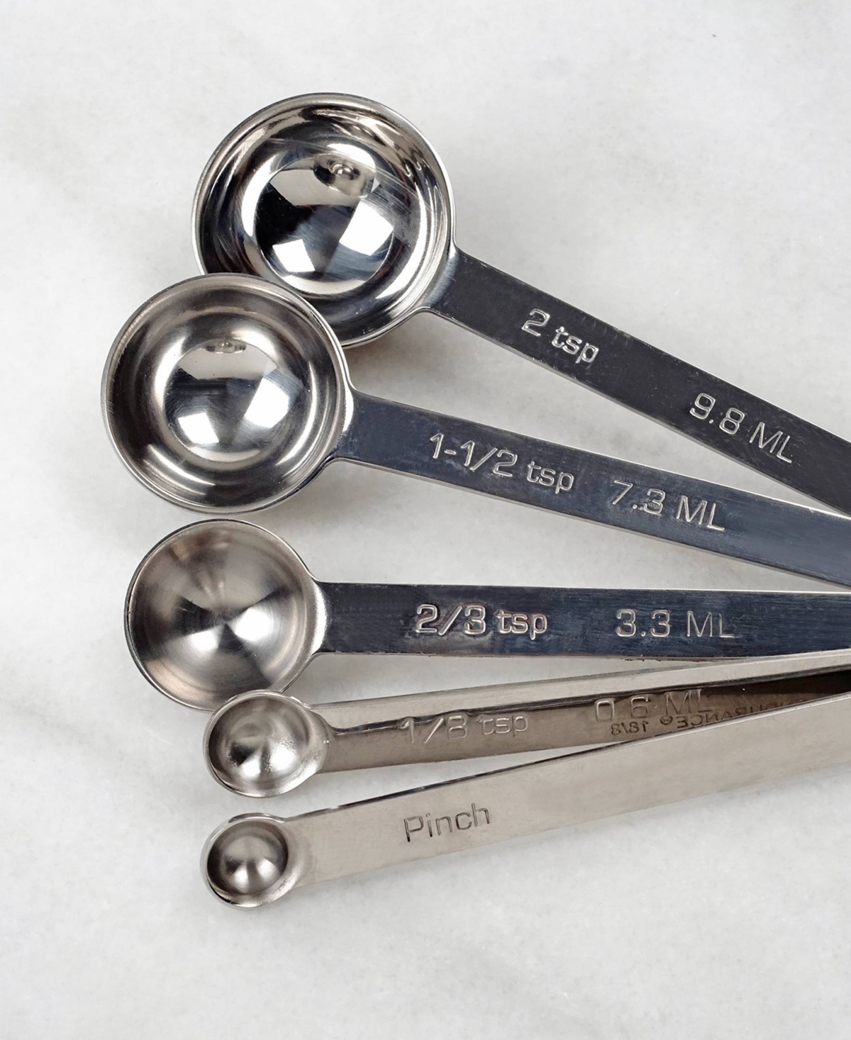 Rsvp International Endurance Stainless Steel 5 Piece Odd Size Spoon Set In Gray
