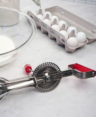 Endurance Stainless Steel Acrylic 13x5x4" Red Antique Egg Beater - Red 13x5x4"