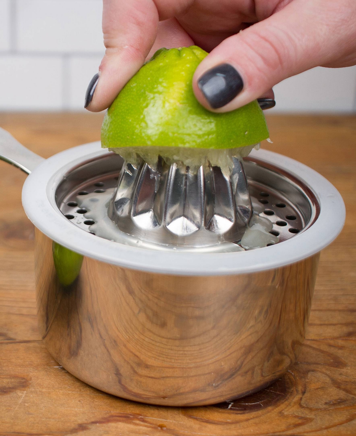 Rsvp International Endurance Stainless Steel Silicone 5x3" Citrus Juicer In Gray