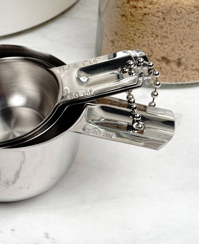 RSVP International Endurance Stainless Steel 4 Piece Nesting Measuring ...