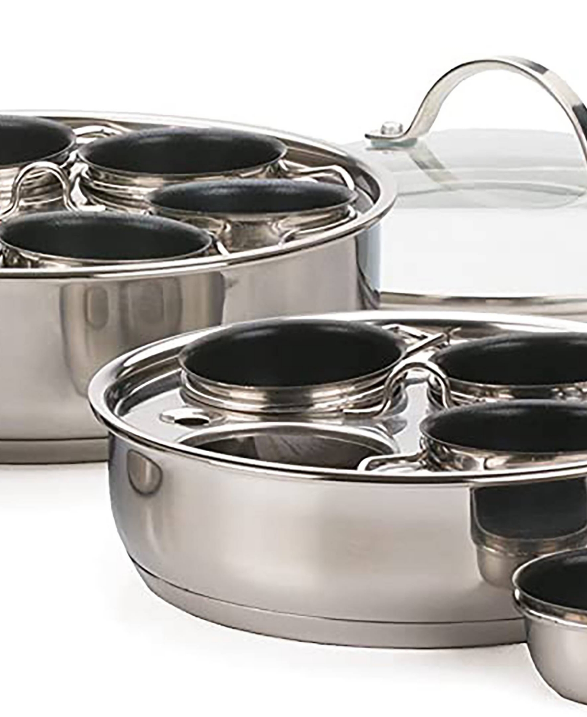 Rsvp International Rsvp Endurance Stainless Steel 4-egg Poacher Set In Gray