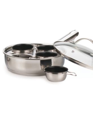 Endurance Stainless Steel Glass 4 Egg Poacher Set