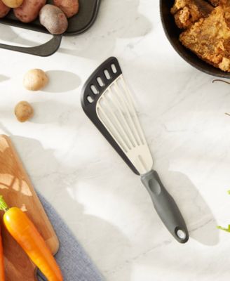 Endurance Stainless Steel 11x3" Angled Slotted Spatula