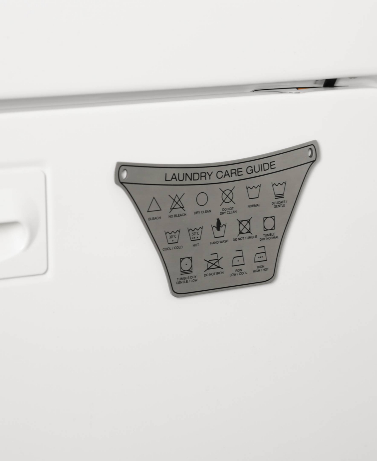 Rsvp International Endurance Stainless Steel 5.75 X 3.25 Laundry Magnet In Gray