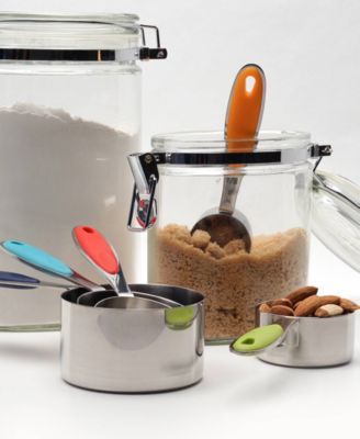 Endurance Stainless Steel 5 Piece Measuring Cup Set - Color Handles