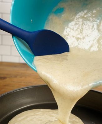 Silicone Coated Steel 11" x 2.25" Ela Series Blue Spoon