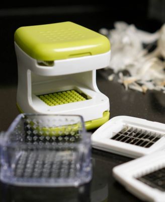 5 Piece Plastic and Stainless Steel 2.8x2.8" Garlic Cube