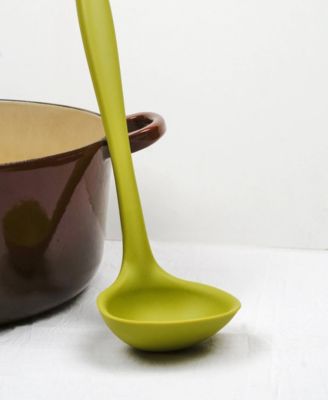 Silicone Coated Steel 11x3.5" Ela Series Green Ladle