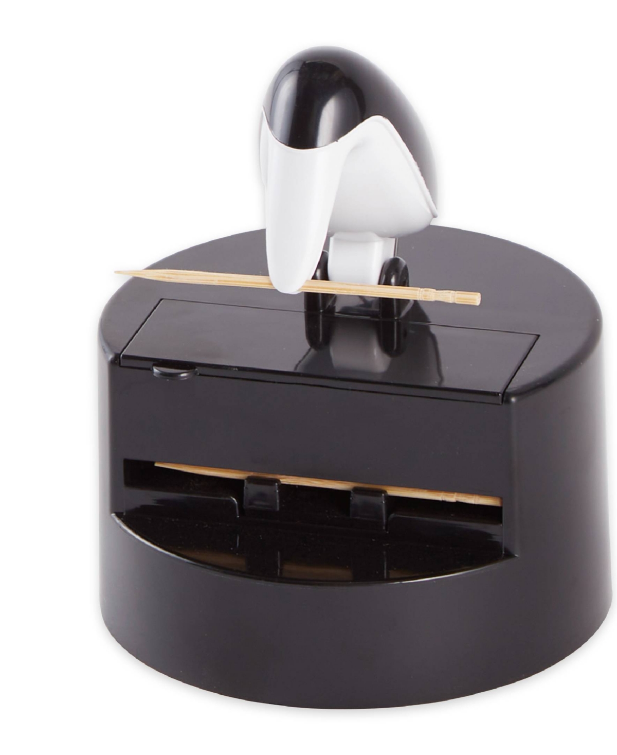 Rsvp International Plastic 3.5" X 4.5" Willie Woodpicker Toothpick Holder In Black