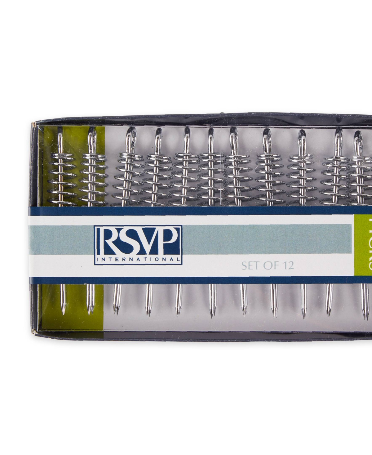 Shop Rsvp International Chromed Steel 12 Piece Corn Pick Set In Silver