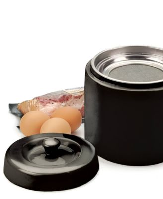 6 Cup Ceramic Black Grease Keeper