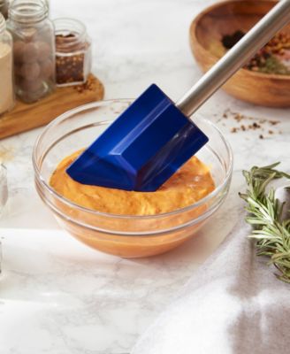 Endurance Stainless Steel Silicone 11.25" x 2.75" Blue Spatula