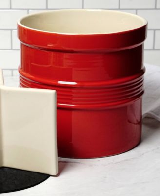 8" D x 7" H Red Oversized Tool Crock