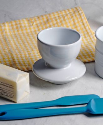 Stoneware White 3.7" Diameter Butter Pot