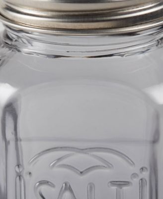 Retro Glass Gray 2 Piece 8 Ounce Retro Style Salt Pepper Set