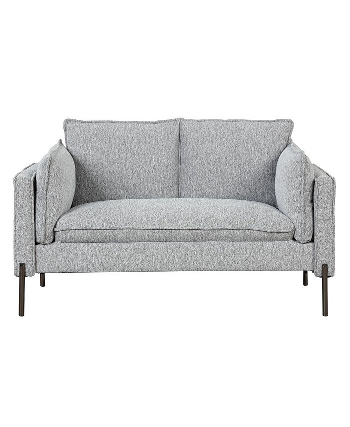 Simplie Fun 56" Modern Style Sofa Linen Fabric Loveseat Small Loveseats Couch For Small Spaces