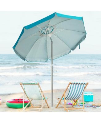 6.5FT Patio Beach Umbrella Sun Shade Tilt