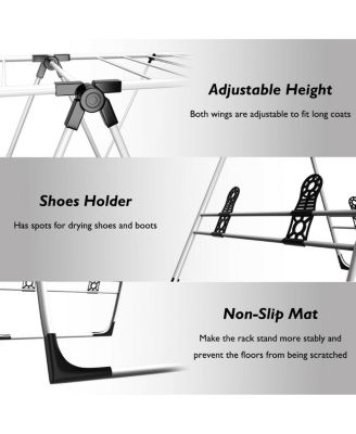 Laundry Clothes Storage Drying Rack Portable Folding Dryer Hanger Heavy Duty