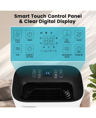 4500 Sq. Ft Dehumidifier for Home & Basements, 73-Pint Quiet Dehumidifier with 5 Modes